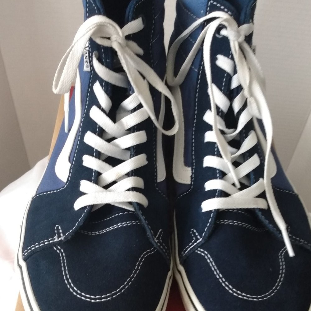 VANS FILMORE SK 8 HI MEN'S SUEDE CANVAS SHOES HIGH TOP SKATE SIZE 12.0